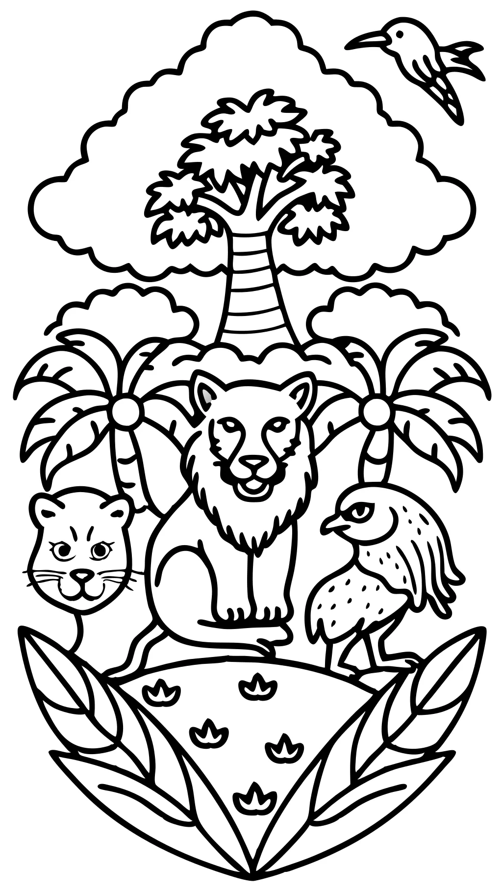 animal pictures coloring pages